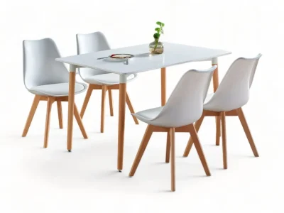 Echo Table With Sonia White Chairs