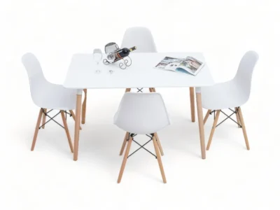Echo White Dining Table and Chairs