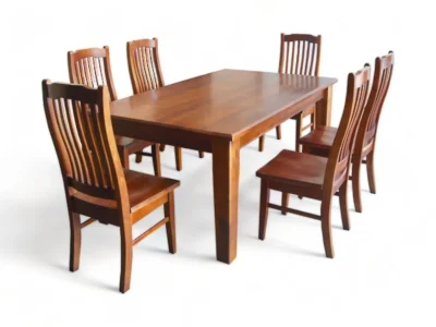 7 Piece Pine Dining Suite - Table and 6 Chairs