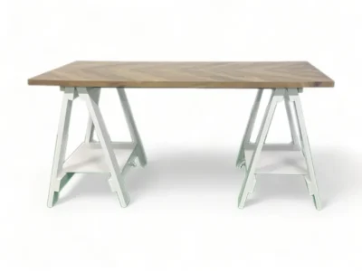 Trestle Desk Two Tone