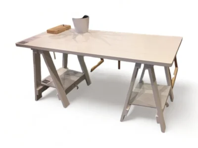 Trestle Desk White